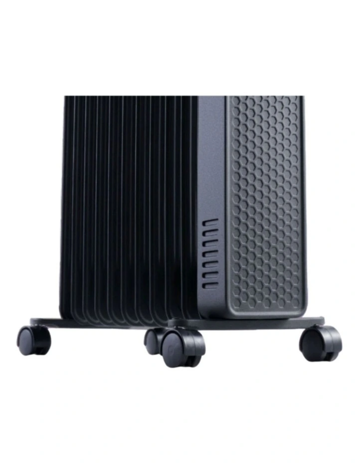 2400W 11 Fin Oil Column Heater in Charcoal image 3