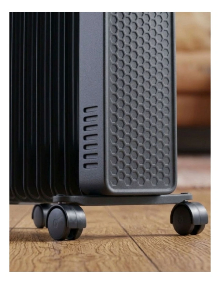 2400W 11 Fin Oil Column Heater in Charcoal image 6