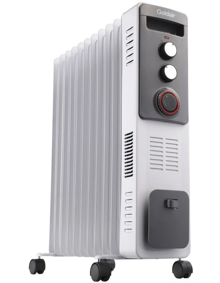 Goldair Dual Technology 11 Fin Oil Column 2400W Heater With Timer White  GOC1611TT | MYER