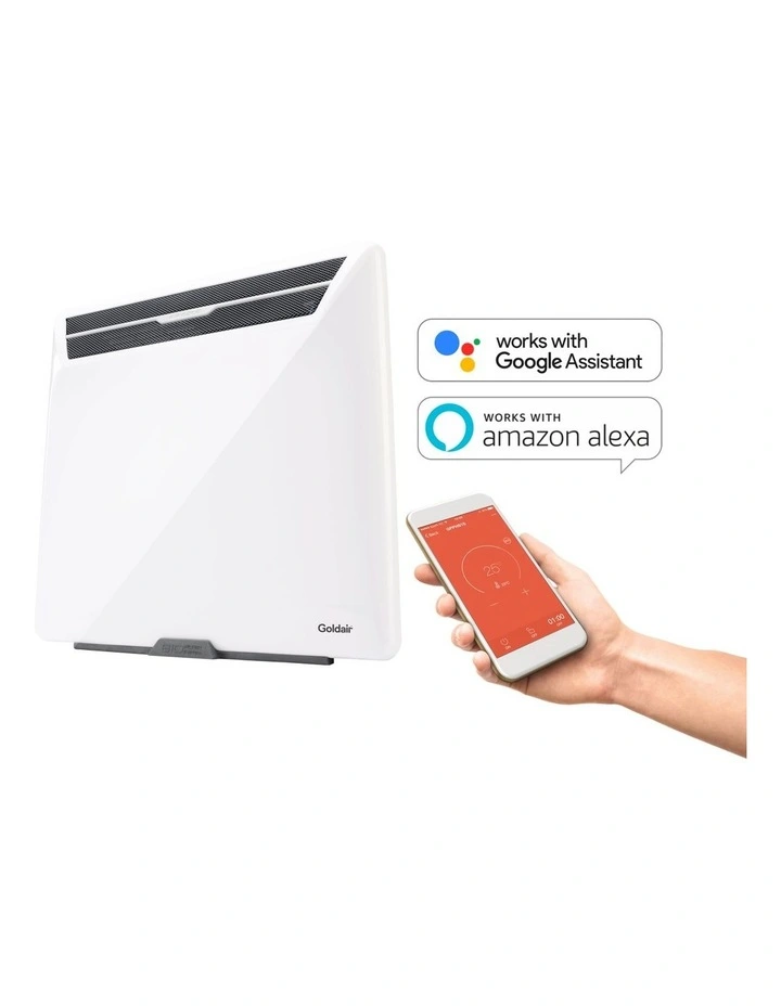 Goldair 1000W Platinum Smart Panel Heater With Wi-Fi White | MYER