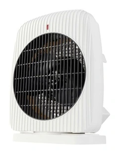 Upright Oscillating Fan Heater 2400W in White