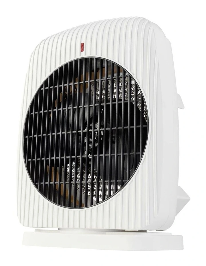 Upright Oscillating Fan Heater 2400W in White image 1