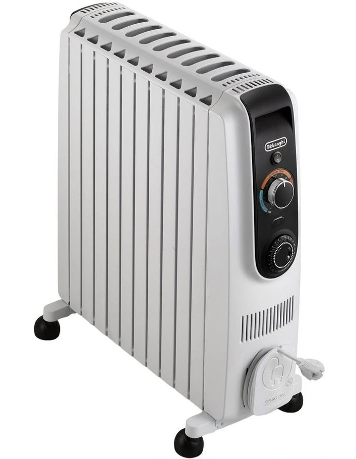 Dragon 5 Easy Tronic Oil Column Heater 2500W TRD51024T in White image 1