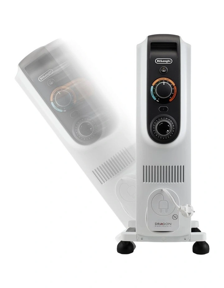 Dragon 5 Easy Tronic Oil Column Heater 2500W TRD51024T in White image 2