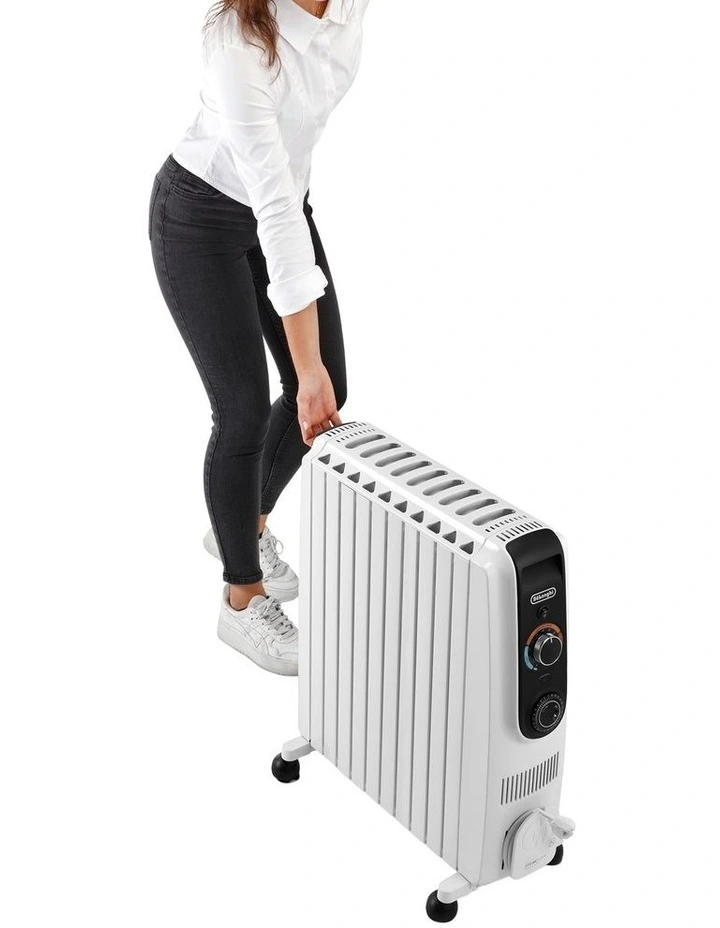 Dragon 5 Easy Tronic Oil Column Heater 2500W TRD51024T in White image 5