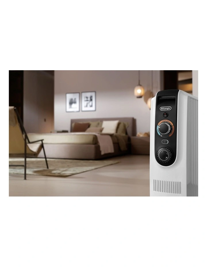 Dragon 5 Easy Tronic Oil Column Heater 2500W TRD51024T in White image 7