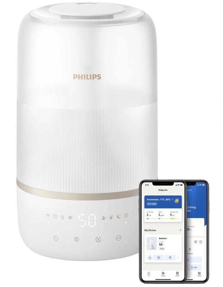 1000 Series Ultrasonic Air Humidifier in White HU1510/04 image 2