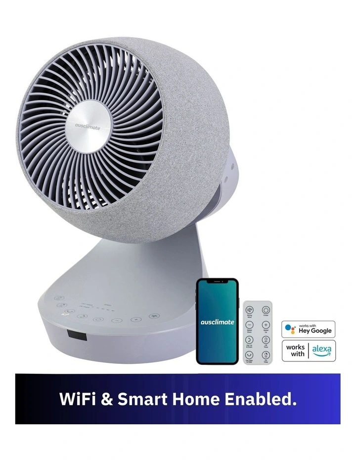 EcoSmart Desk Air Circulator in Stone Grey ACAC230SG image 2