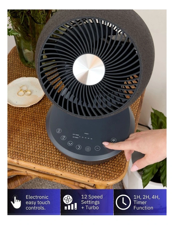 EcoSmart Desk Air Circulator Fan ACAC230CB in Charcoal Black image 3