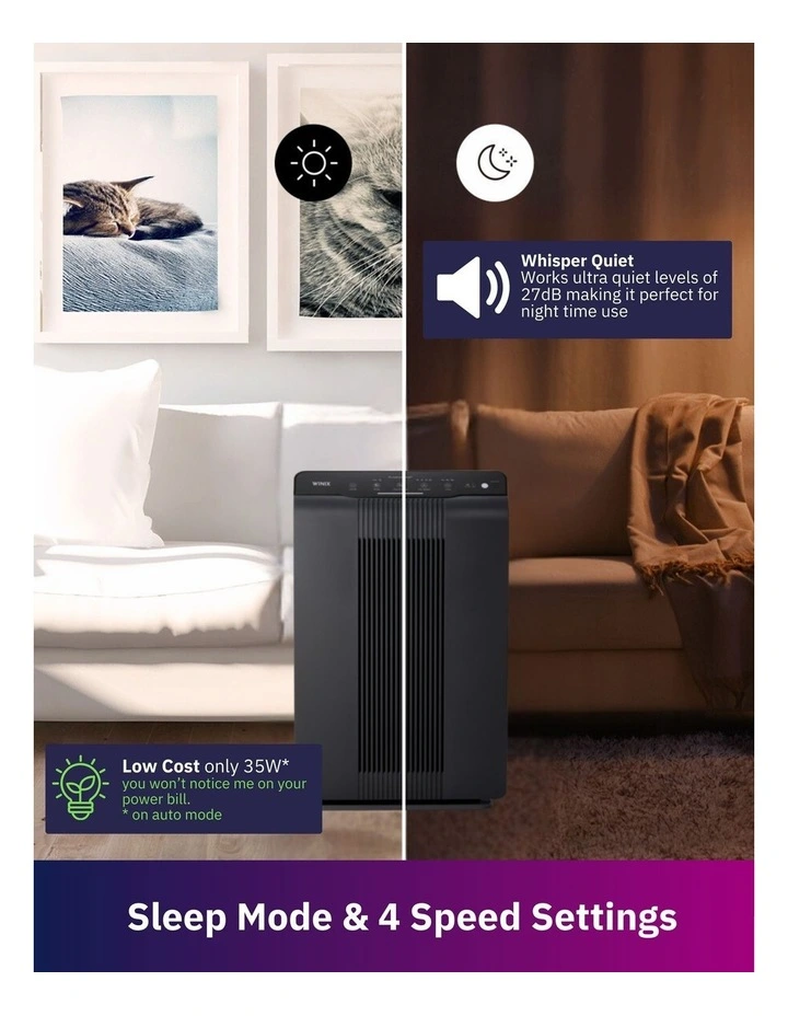 Zero 4-Stage Air Purifier 5500-2 in Black image 6