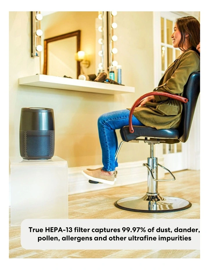 AP100 Small HEPA-13 Filter Air Purifier Black 150-0035-01-AU image 3