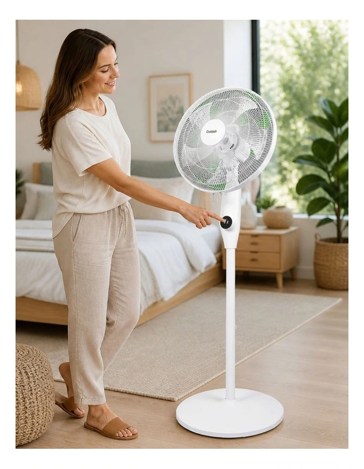 Whisper Quiet Pedestal Fan GPPF320 40cm in White image 2