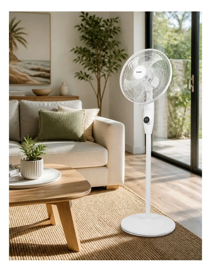 Whisper Quiet Pedestal Fan GPPF320 40cm in White image 3