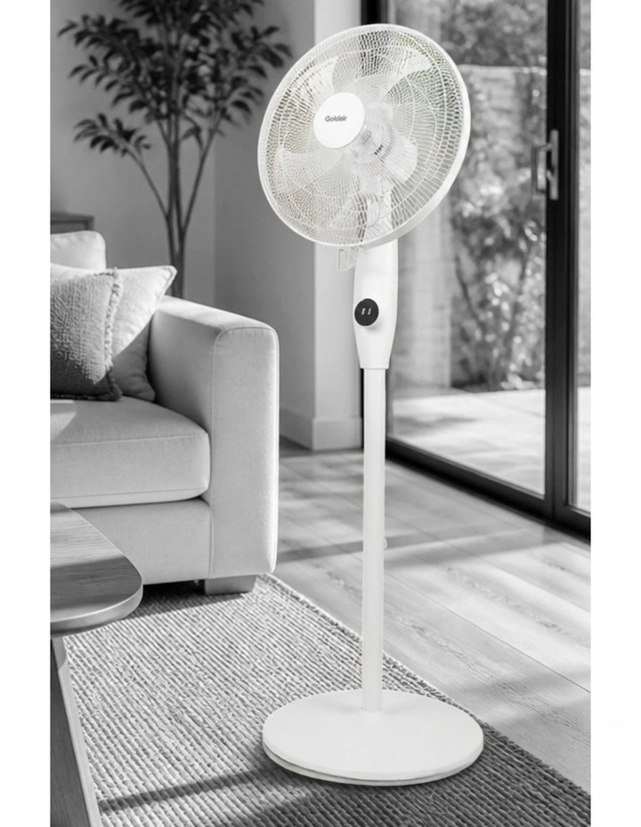 Whisper Quiet Pedestal Fan GPPF320 40cm in White image 3