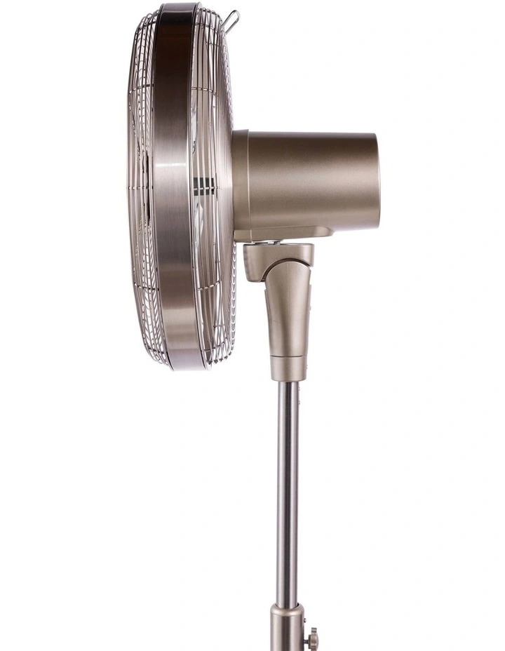 Brushed Metal Pedestal Fan GPPF400 in Silver image 2