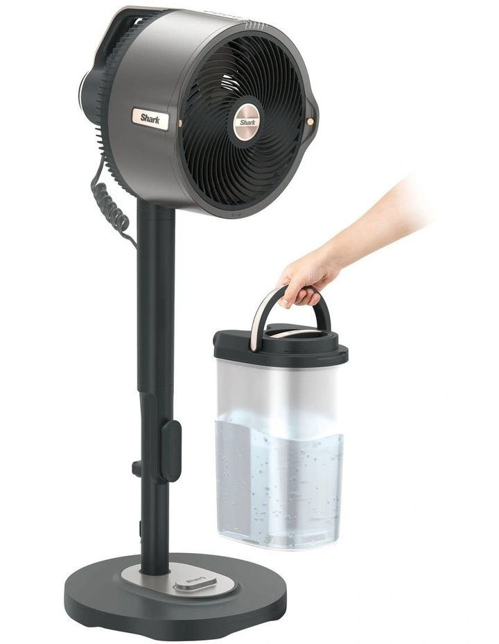 FlexBreeze Pro Mist Pedestal & Table Fan with Water Tank FA302ANZ in Grey image 1
