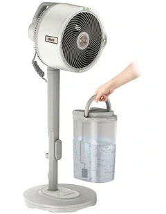 FlexBreeze Pro Mist Pedestal & Table Fan with Water Tank FA302WHANZ in White