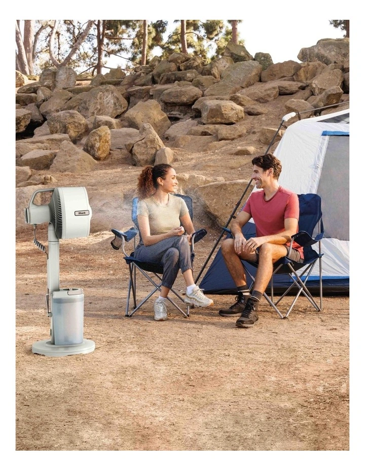 FlexBreeze Pro Mist Pedestal & Table Fan with Water Tank FA302WHANZ in White image 2