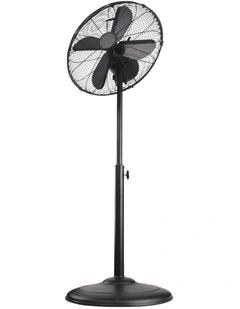 Metal Pedestal Fan 40cm in Matte Black