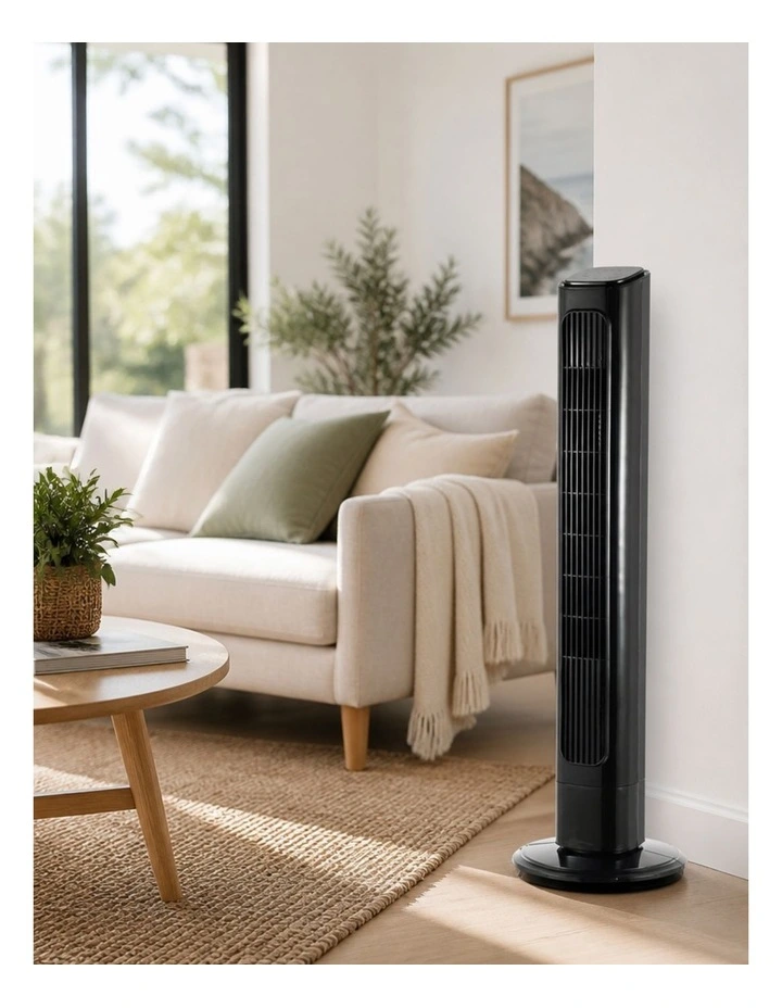 Tower Fan With Remote GCTF220 91cm in Black image 2