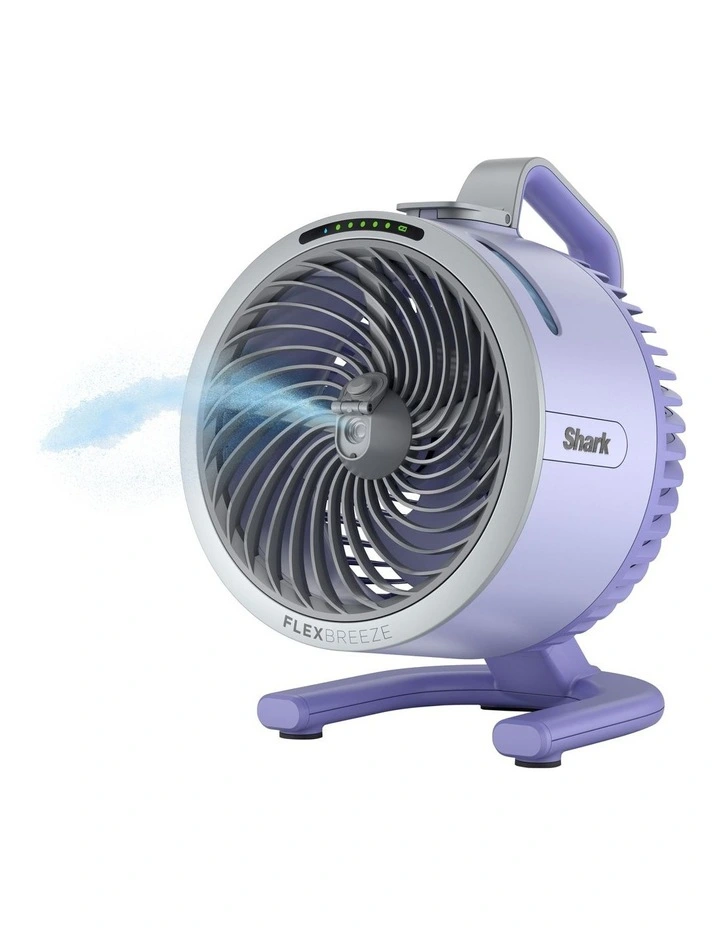 FlexBreeze FA052QLVANZ HydroGo Misting Portable Fan in Lilac image 3