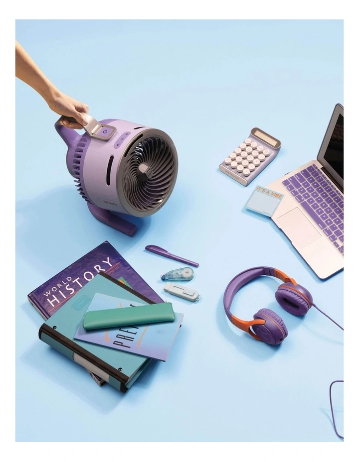 FlexBreeze FA052QLVANZ HydroGo Misting Portable Fan in Lilac image 4