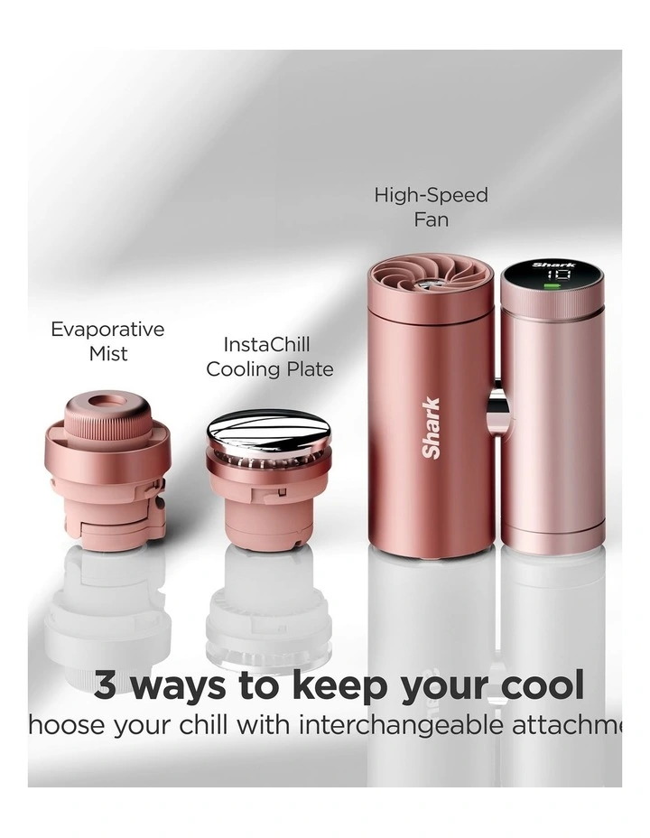 Shark ChillPill 3-in-1 Personal Cooling System in Rose Gold, FA022GDANZ image 3