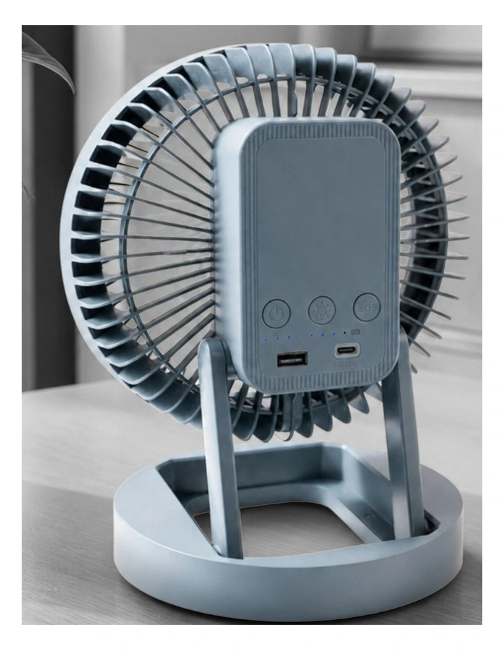 Platinum Rechargeable Desk Fan in Grey GPPDF220 image 4