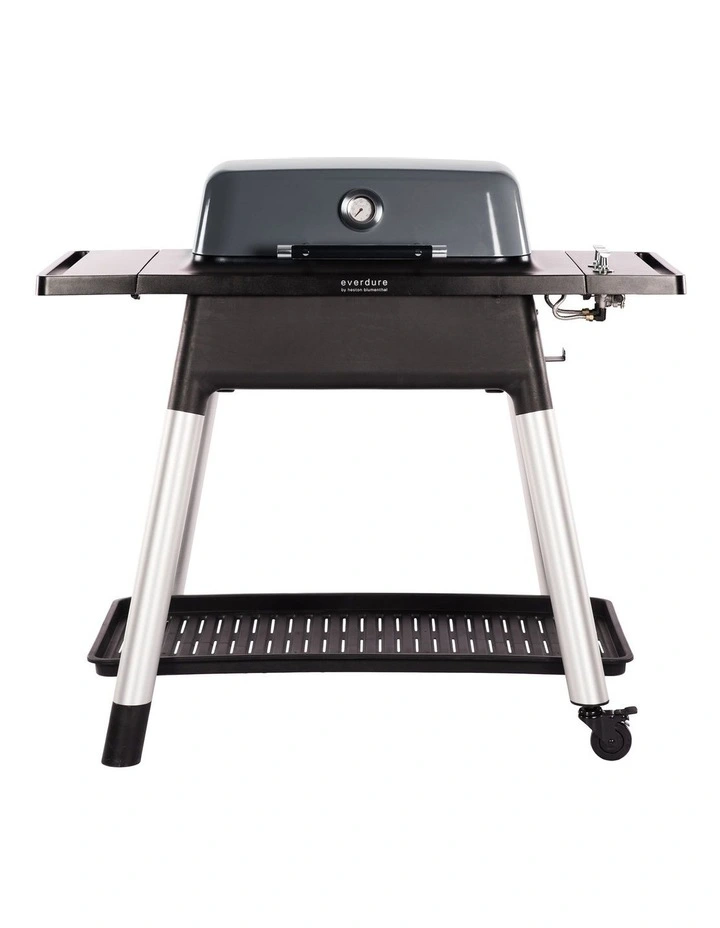 Everdure By Heston Blumenthal Force 2 Burner Hooded Gas BBQ With Stand  Graphite | MYER