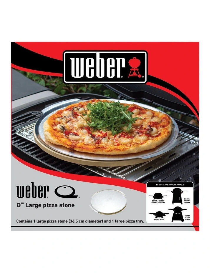 Q™ Large Pizza Stone in Silver/Stone image 2