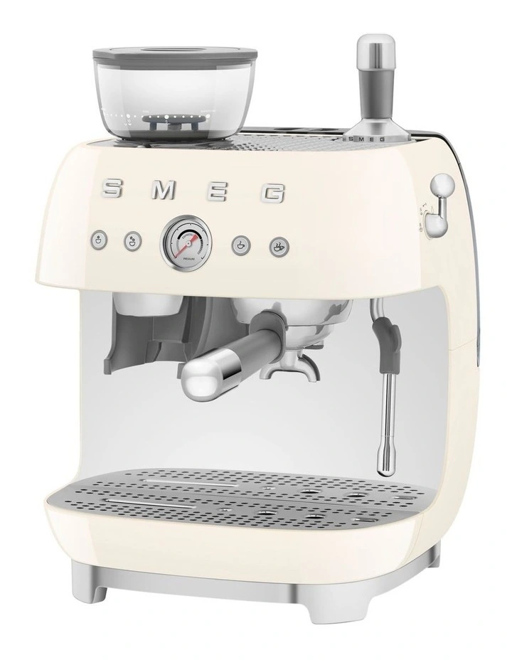 Smeg 50's Style Espresso Machine With Grinder EGF03CRAU MYER