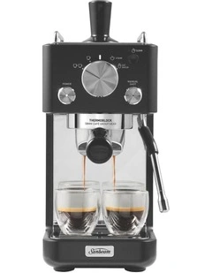 Origins Slimline Espresso Machine in Black