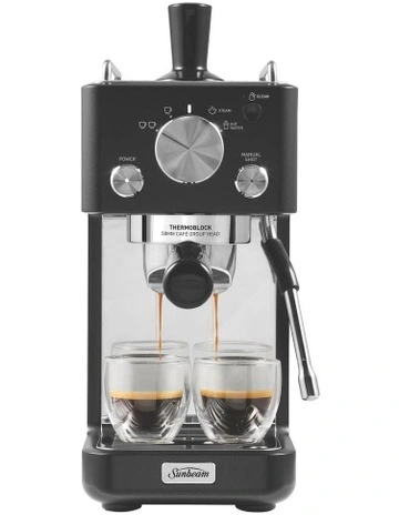 Origins Slimline Espresso Machine in Black