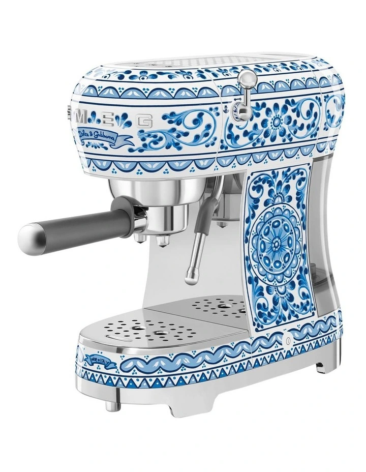 Dolce & Gabbana 50's Style Espresso ECF02DGBAU Machine in Blu Mediterraneo image 1