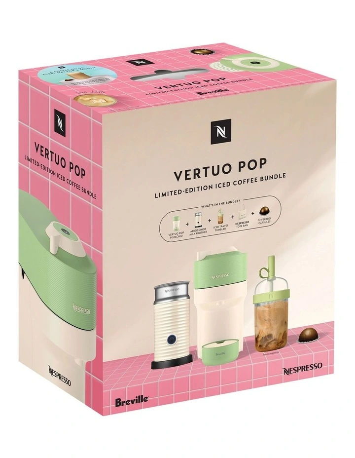 Vertuo BNV150PTC4IAN2 Pop Limited Edition Iced Coffee Bundle in Pistachio image 6