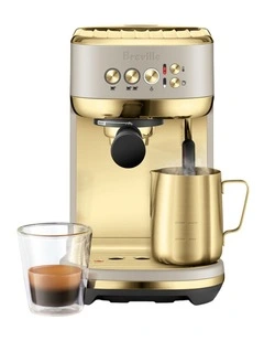 The Bambino Plus Coffee Machine in Almond Nougat Brass BES500ANB