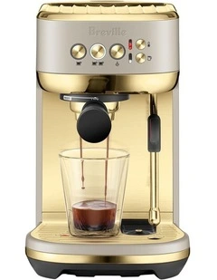 The Bambino Plus Coffee Machine BES500ANB4IAN1 in Almond Nougat Brass