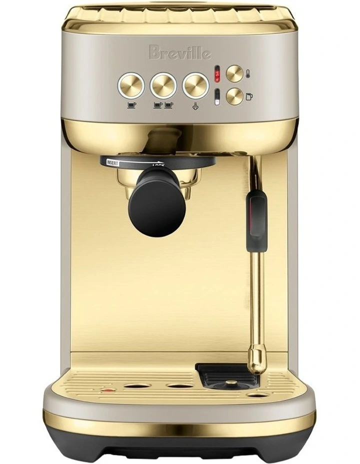 The Bambino Plus Coffee Machine BES500ANB4IAN1 in Almond Nougat Brass image 5