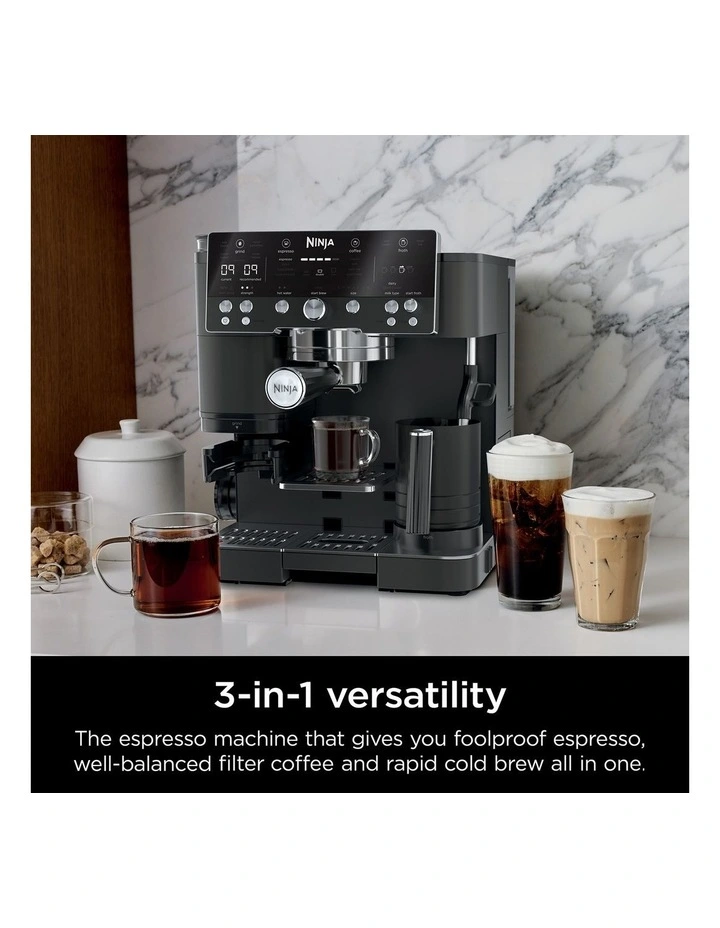 Luxe Caf Manual Espresso Machine in Black ES601BK image 2