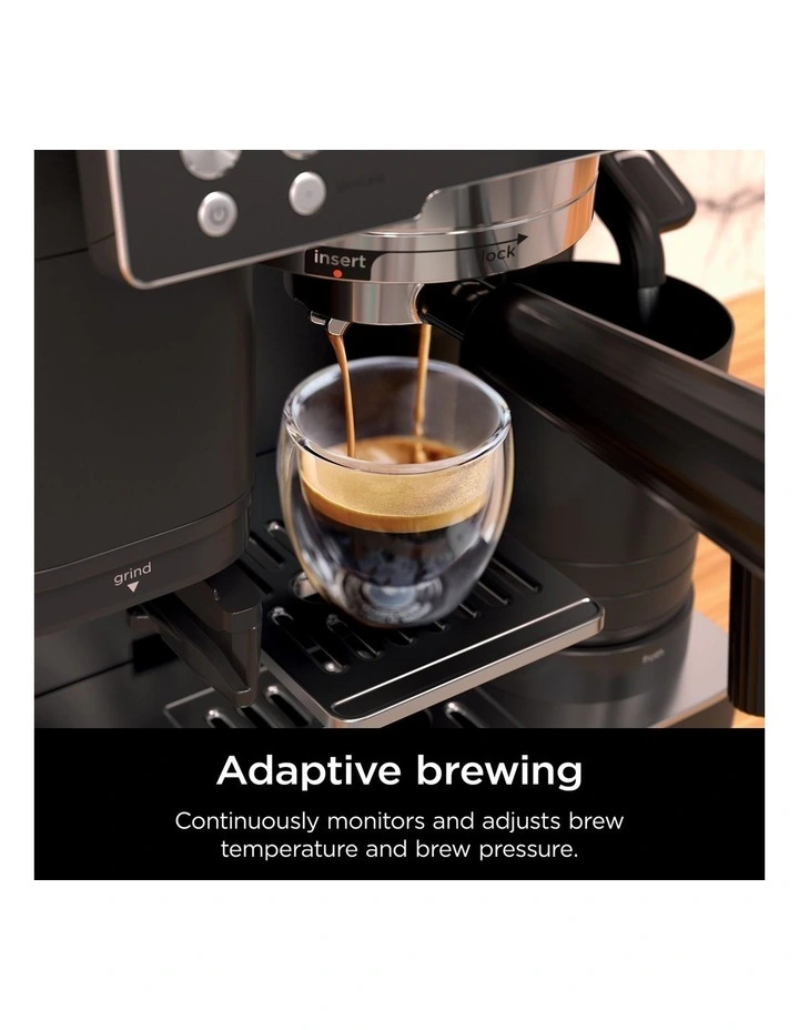 Luxe Caf Manual Espresso Machine in Black ES601BK image 6