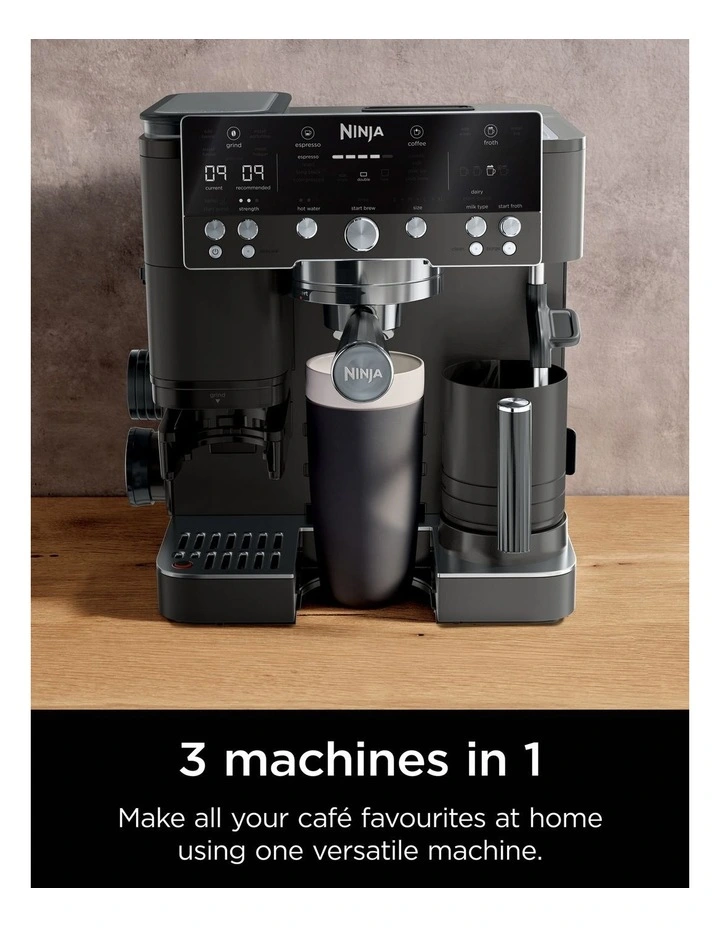 Luxe Caf Manual Espresso Machine in Black ES601BK image 7