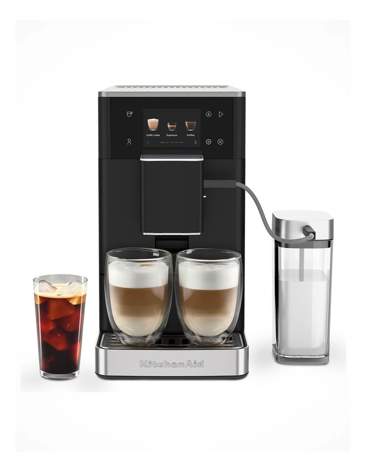 KF4 Fully Automatic Espresso Machine with Iced Coffee in Matte Black 5KES8454ABM image 1