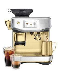 The Barista Touch Impress in Brushed Stainless Steel Brass BES881BSB4IAN1