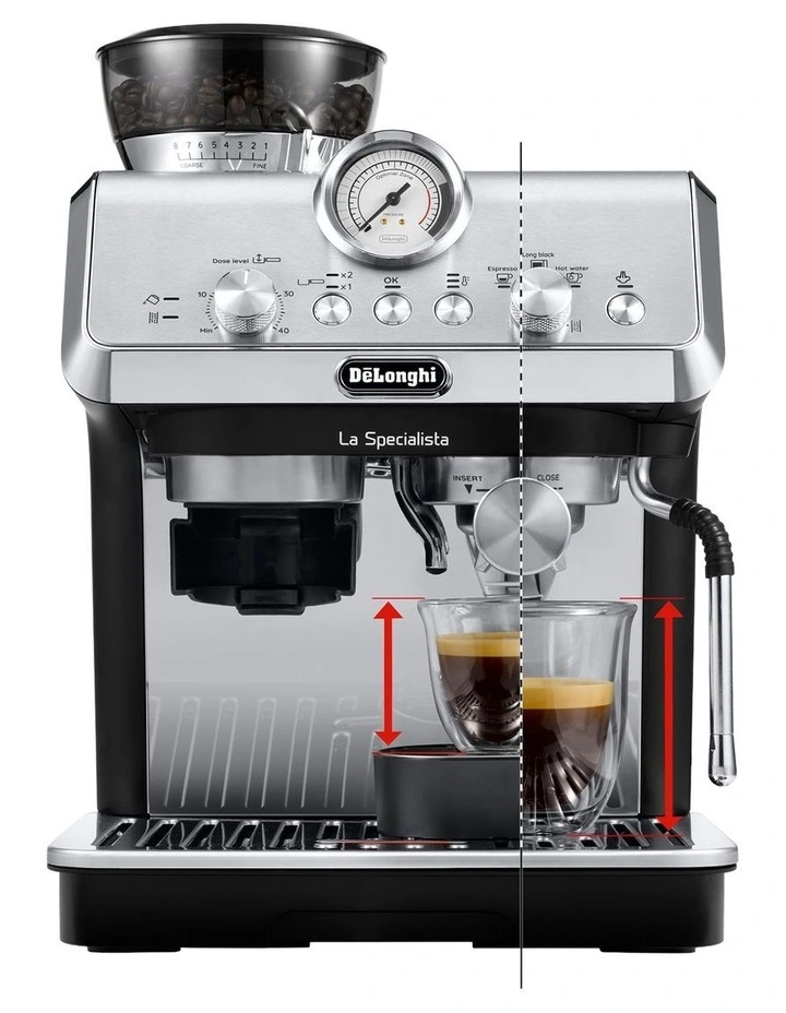 La Specialista Arte Manual Coffee Machine in Metal Black EC9155MB2 image 1