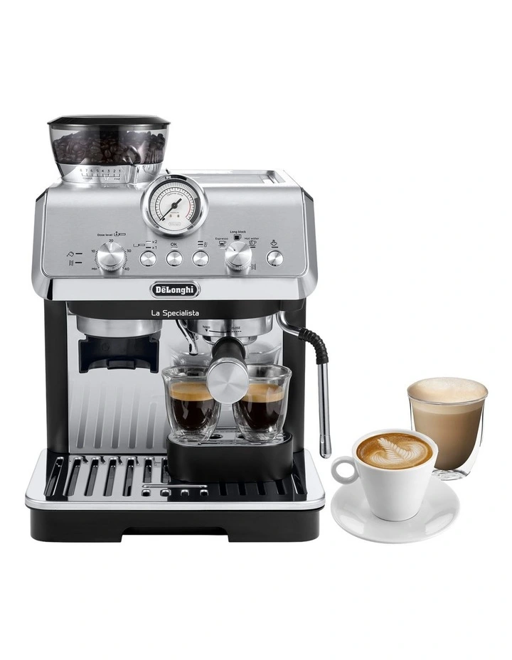 La Specialista Arte Manual Coffee Machine in Metal Black EC9155MB2 image 3