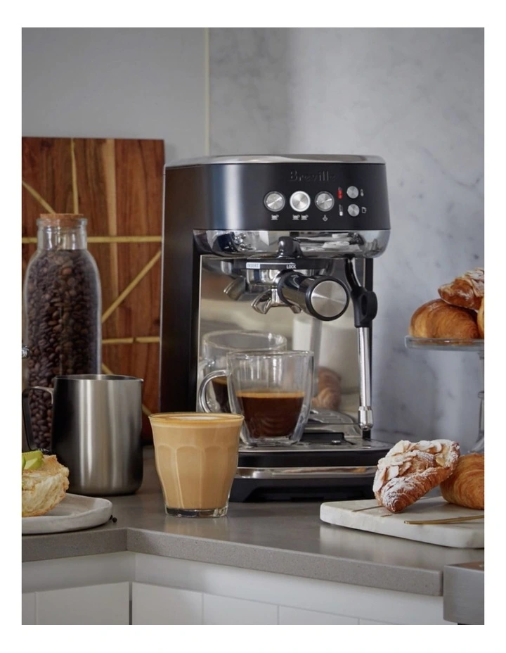 The Bambino Plus Coffee Machine in Black Truffle BES500BTR image 2
