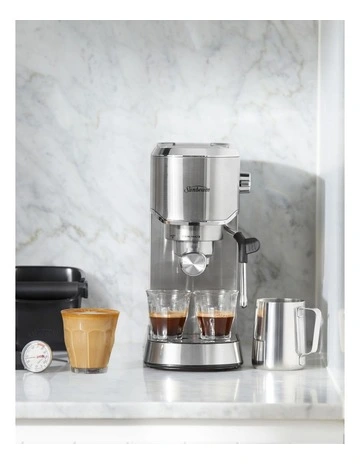 Compact Barista Espresso Coffee Machine in Stainless Steel