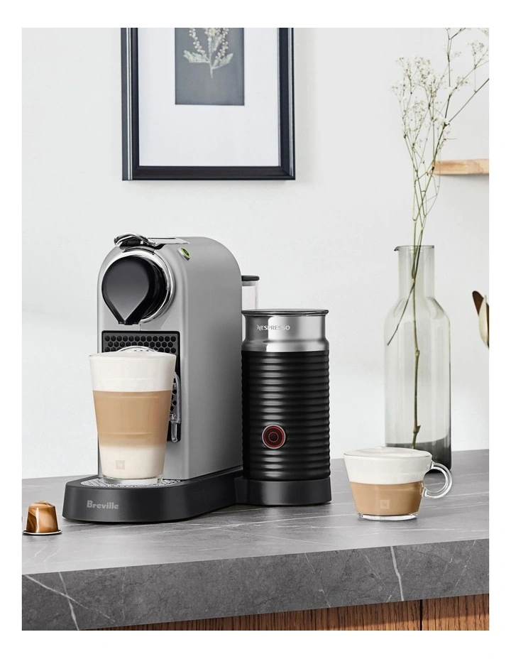 CitiZ & Milk Capsule Coffee Machine in Silver BEC660SIL4JAN1 image 2