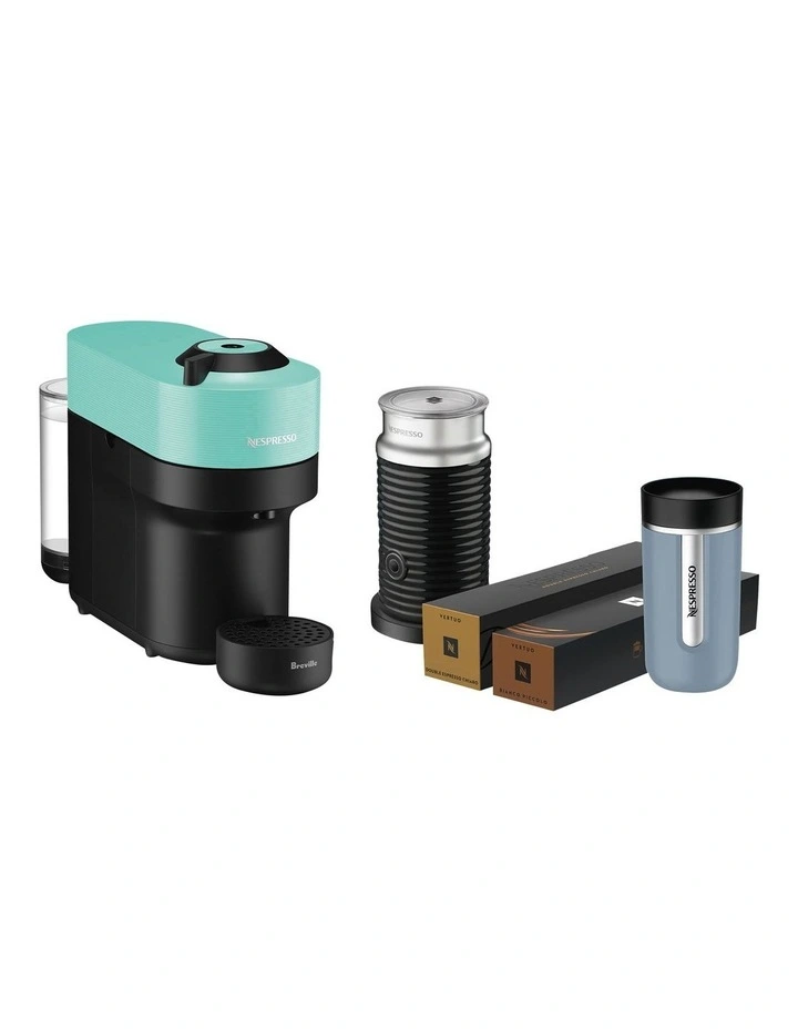 Vertuo Pop Morning Starter Set in Aqua Mint BNV150MIN4IAN2 image 3
