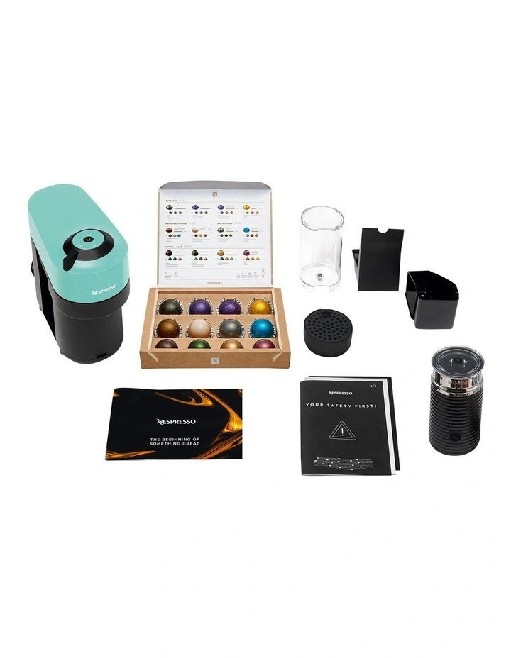 Vertuo Pop Morning Starter Set in Aqua Mint BNV150MIN4IAN2 image 6